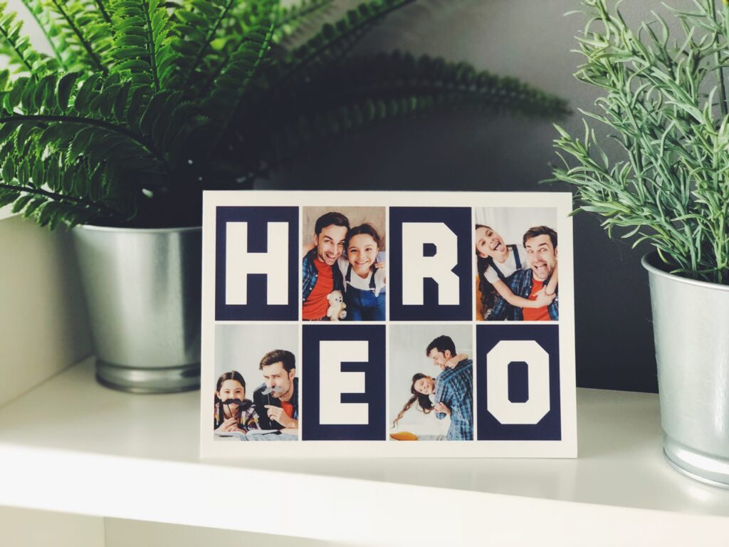 "Hero" Father's Day card