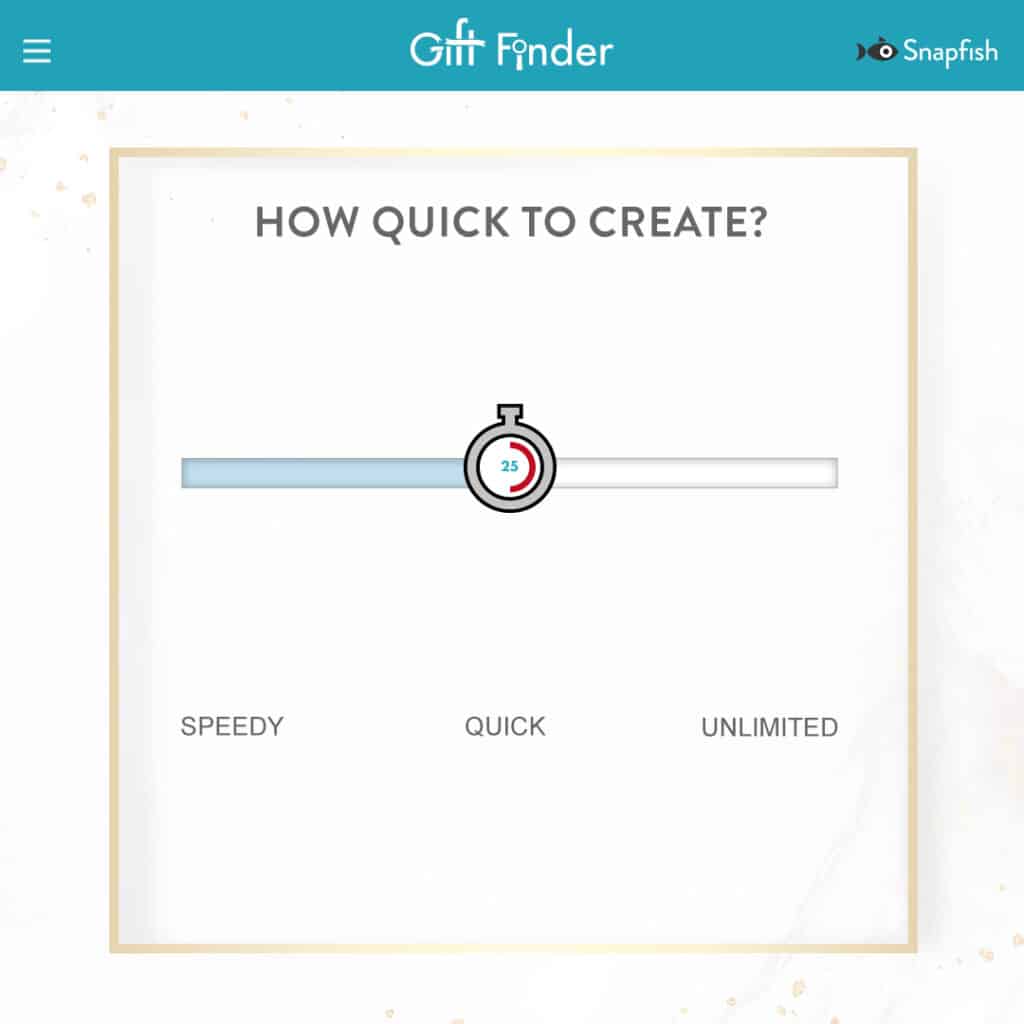 GiftFinder How quick to create