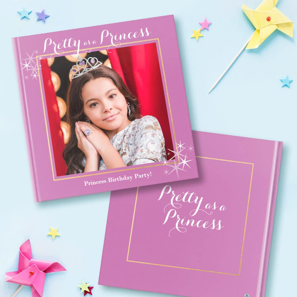 A photobook with a princess theme