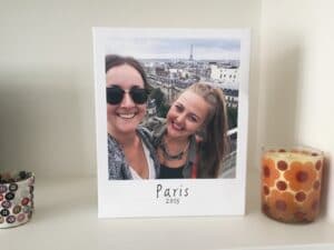 Create a retro print styled photo canvas