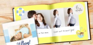 create a bump to baby photo book