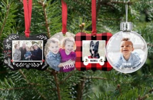 Customised christmas tree ornaments