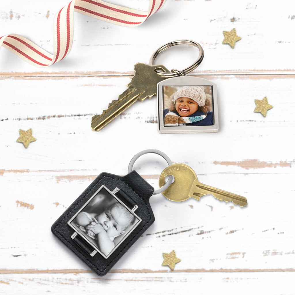 Photo keychains can be made on the Snapfish Photo App