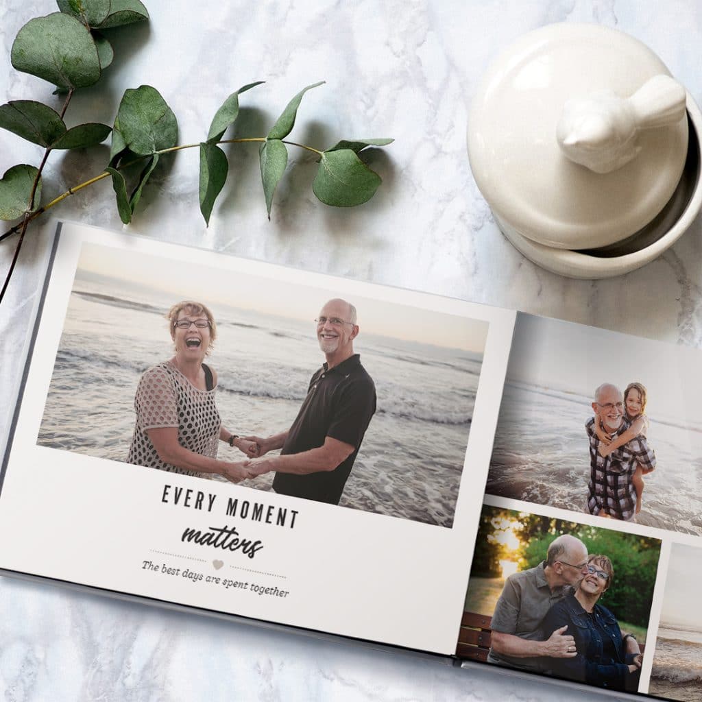 Create a photo book of their best life using special pictures of happy memories