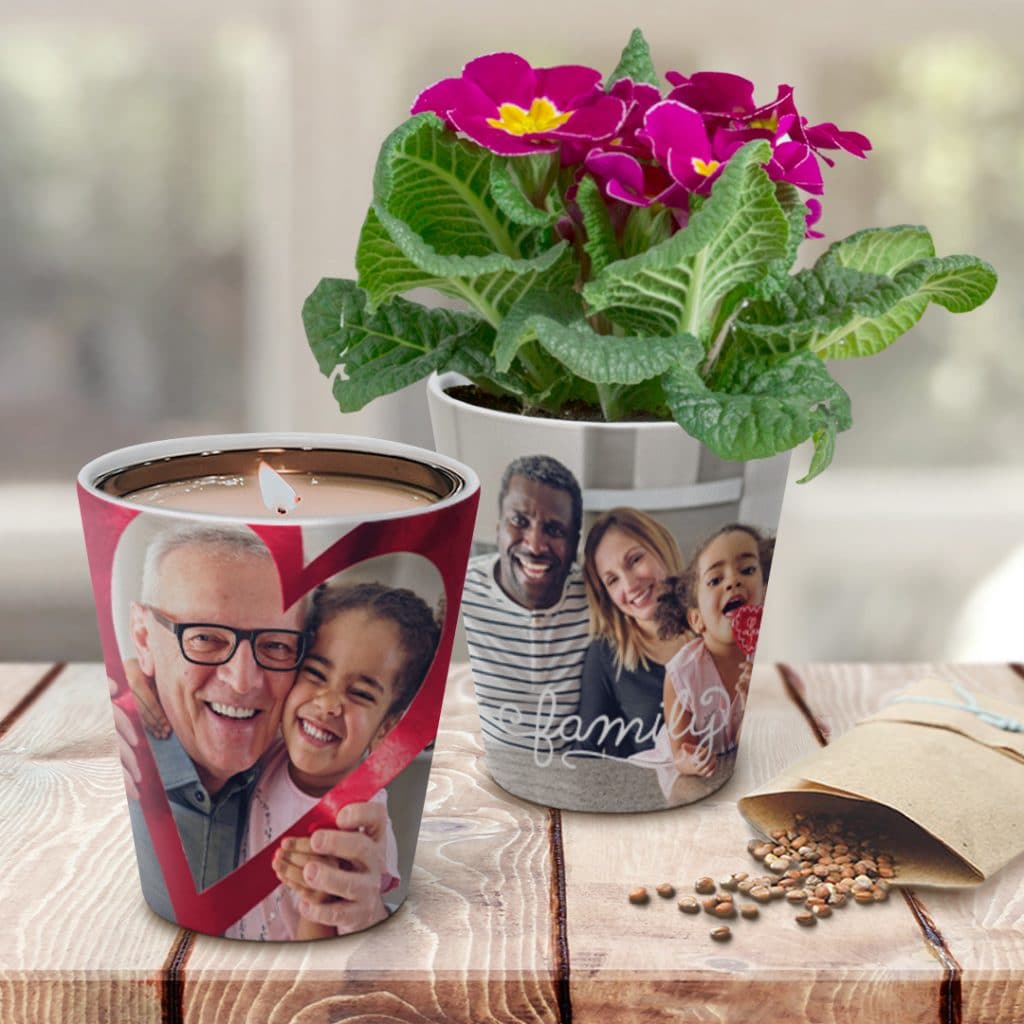 #SnapfishHack Add a candle to a personalised plant pot as a thoughtful sympathy gift