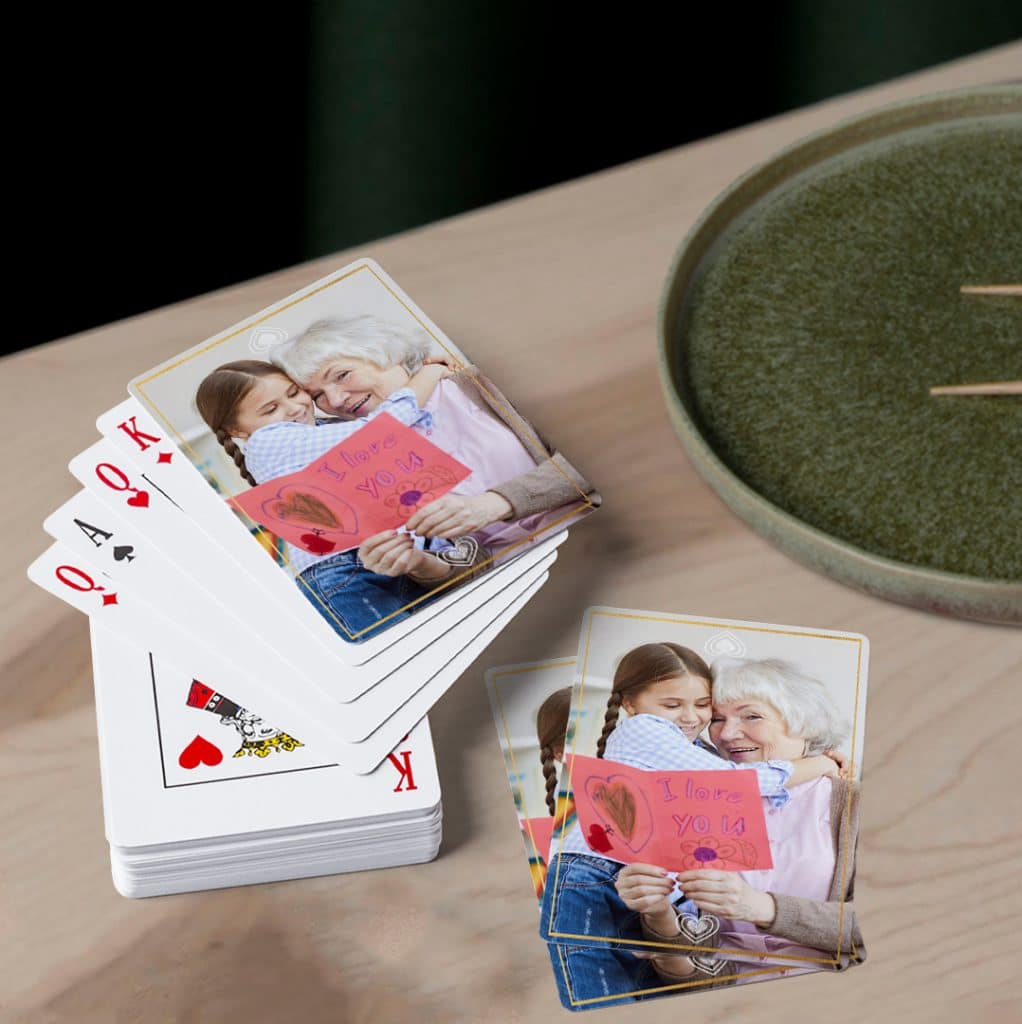 Keep their memories alive with photo playing cards