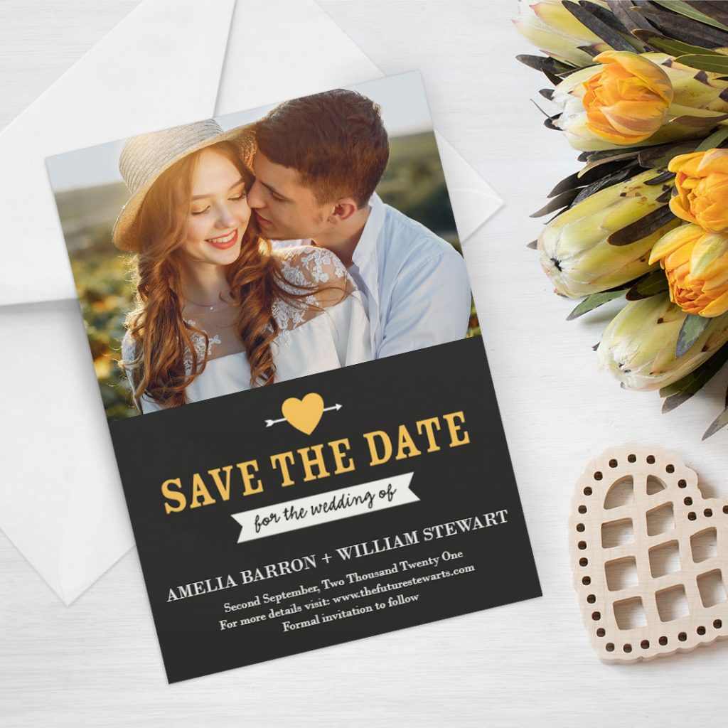 Send Save The Date Announcements Customised With Wedding Details